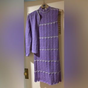 Ladies’ handmade knit sets.